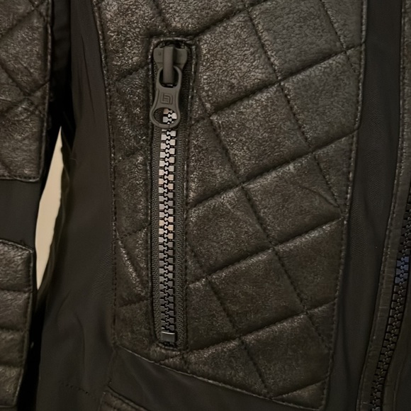 VINTAGE MOTO JACKET - BLANC NOIR - Picture 3 of 16